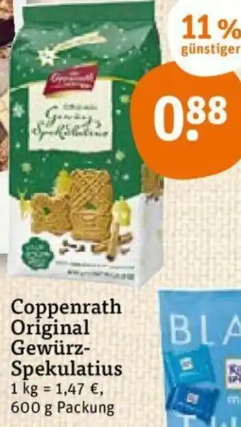 tegut Coppenrath Original Gewürz Spekulatius 600g Angebot