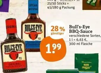 tegut Bull's Eye BBQ-Sauce 300ml Angebot