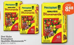 tegut Drei Säcke Prestoplant Qualitäts-Blumenerde Angebot