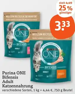 tegut Purina ONE Bifensis Adult Katzennahrung Angebot