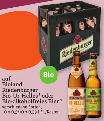tegut Bioland Riedenburger Bio-Ur-Helles oder Bio-alkoholfreies Bier Angebot
