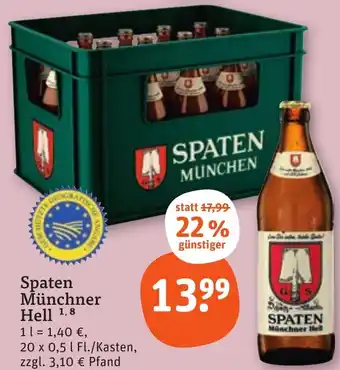 tegut Spaten Münchner Hell Angebot