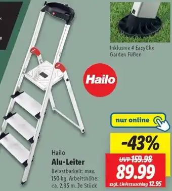 Lidl Hailo Alu-Leiter Angebot