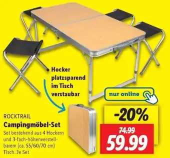 Lidl ROCKTRAIL Campingmöbel-Set Angebot