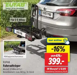 Lidl EUFAB Fahrradträger Angebot