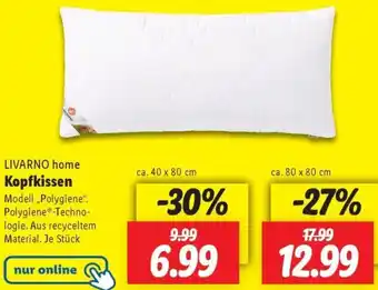Lidl LIVARNO home Kopfkissen Angebot