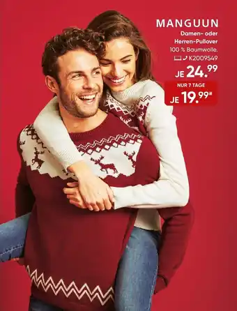 Galeria Manguun Damen-oder Herren-Pullover Angebot