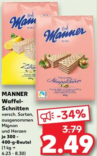Kaufland MANNER Waffel Schnitten Angebot