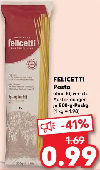 Kaufland FELICETTI Pasta Angebot