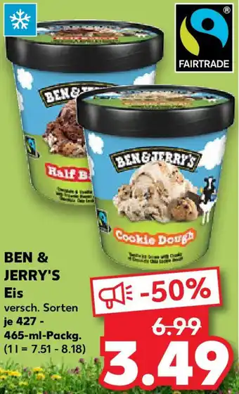 Kaufland BEN & JERRY'S Eis Angebot