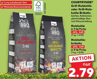 Kaufland COUNTRYSIDE Grill-Holzkohle oder Grill-Holzkohle Briketts Angebot