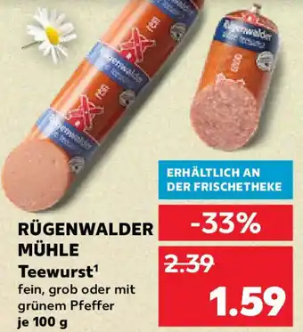 Kaufland RÜGENWALDER MÜHLE Teewurst Angebot