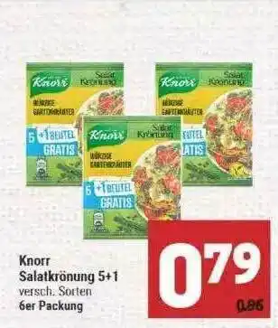 Marktkauf Knorr Salatkrönung 5+1 Angebot