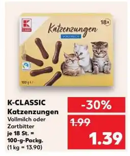 Kaufland K-CLASSIC Katzenzungen Angebot