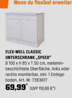 OBI Flex-well classic unterschrank „speed“ Angebot