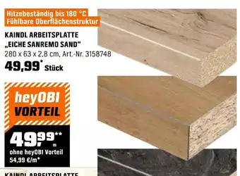 OBI Obi kaindl arbeitsplatte „eiche sanremo sand“ Angebot