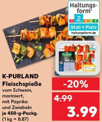 Kaufland K-PURLAND Fleischspieße Angebot