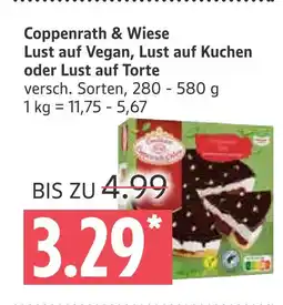 Marktkauf Coppenrath & wiese lust auf vegan, lust auf kuchen oder lust auf torte Angebot
