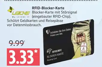 Marktkauf Leicke rfid-blocker-karte Angebot