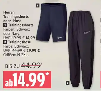 Marktkauf Nike herren trainingsshorts oder -hose Angebot