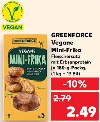 Kaufland GREENFORCE Vegane Mini-Frika Angebot