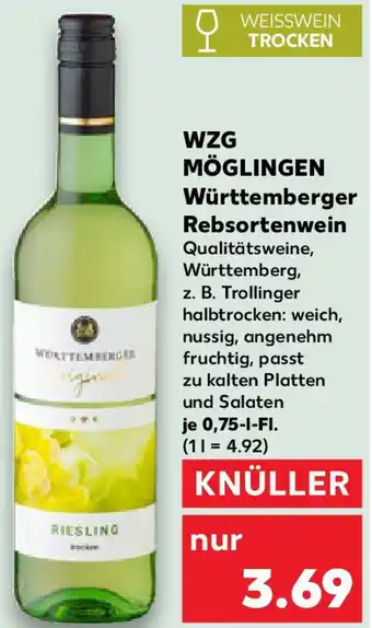 Kaufland WZG MÖGLINGEN Württemberger Rebsortenwein Angebot