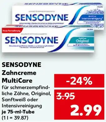 Kaufland SENSODYNE Zahncreme MultiCare Angebot