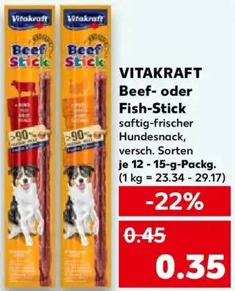 Kaufland VITAKRAFT Beef- oder Fish Stick Angebot