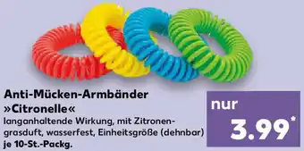 Kaufland Anti-Mücken-Armbänder Citronelle Angebot