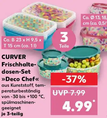 Kaufland CURVER Frischhaltedosen-Set Deco Chef Angebot