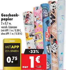 Mäc Geiz Geschenkpapier Angebot