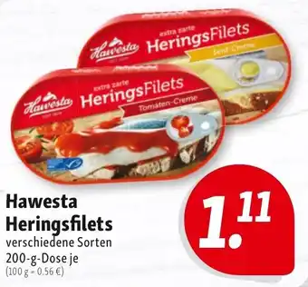 Nah & Frisch Hawesta Heringsfilets 200g Angebot