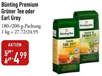 Galeria Markthalle Bünting Premium Grüner Tee oder Earl Grey Angebot