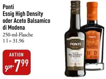 Galeria Markthalle Ponti Essig High Density oder Aceto Balsamico di Modena Angebot