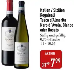 Galeria Markthalle Italien / Sizilien Regaleali Tasca d'Almerita Nero d'Avola, Bianco oder Rosato Angebot