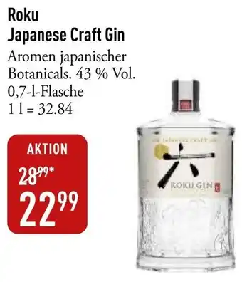 Galeria Markthalle Roku Japanese Craft Gin Angebot