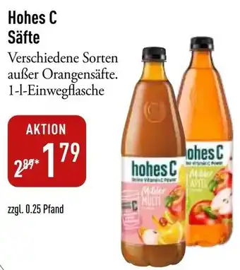 Galeria Markthalle Hohes C Säfte Angebot