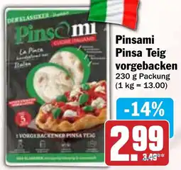 Hit Pinsami Pinsa Teig vorgebacken Angebot
