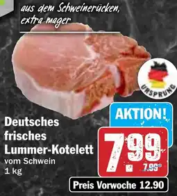 Hit Deutsches frisches Lummer-Kotelett Angebot