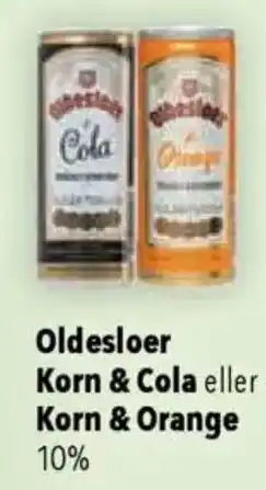 CITTI Markt Oldesloer Korn & Cola eller Korn & Orange Angebot