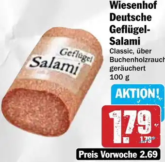 Hit Wiesenhof Deutsche Geflügel Salami Angebot