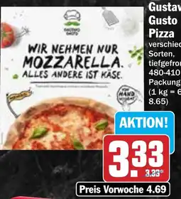 Hit Gustavo Gusto Pizza Angebot