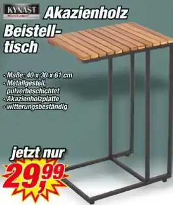 Posten Börse KYNAST Akazienholz Beistelltisch Angebot