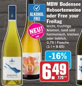 Hit MBW Bodensee Rebsortenweine oder Free your Freitag Angebot