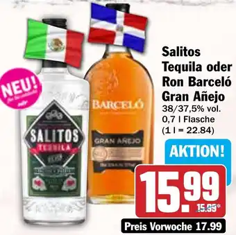 HIT Salitos Tequila oder Ron Barceló Gran Añejo Angebot