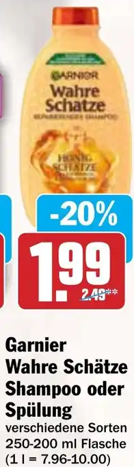 Hit Garnier Wahre Schätze Shampoo oder Spülung Angebot