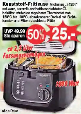 Krümet Sonderposten Kunststoff-Fritteuse Michelino Angebot