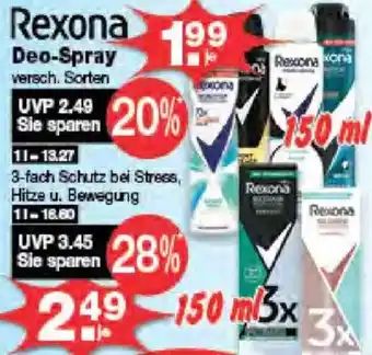 Krümet Sonderposten Rexona Deo-Spray Angebot