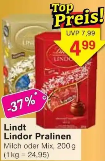 Jawoll Lindt Lindor Pralinen Angebot