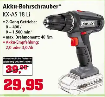 Thomas Philipps Kraftixx Akku Bohrschrauber KX-AS 18 Li Angebot